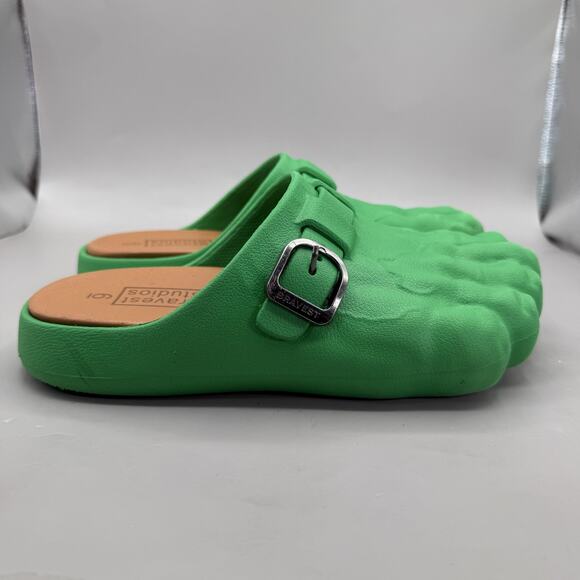 Bravest Studios Hulk Foot Clog Shoes Mens Size US 6/Womens 7.5 Green Comic Style main image 9